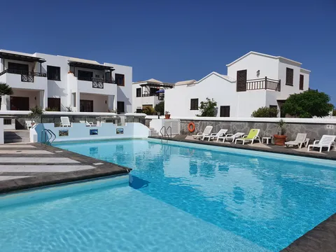 Shared outdoor pool at the complex